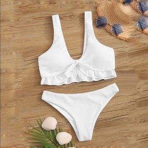 Shein Ruffle Bathing Suit Top